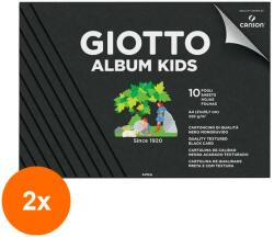 Giotto Set 2 x Bloc Hartie Neagra Album Kids Giotto - 21 x 29.7 cm (CUL-2xFL0580600)