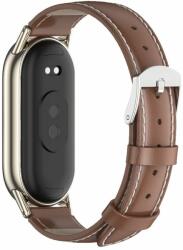 Tech-protect Curea piele Tech-Protect Leatherfit compatibila cu Xiaomi Mi Band 8 / 8 NFC Brown (9490713935354)