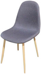 Timeless Tools 4 buc scaune acoperite cu material textil-gri (HOP1001212-3)