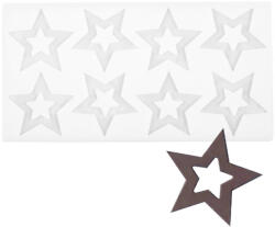  Szilikon csokoládé öntőforma - Csillag (T09220)