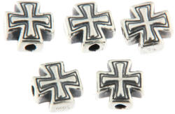  Charm Argint S999 Crucea Ordinul Crucii lui Hristos - 8 x 8 mm - 1 Buc - concepttropic - 34,50 RON