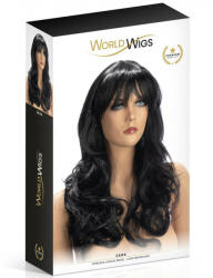 World Wigs Zara hosszú, hullámos, sötétbarna paróka - lunaluna
