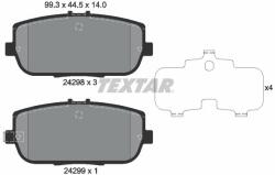 TEXTAR set placute frana, frana disc TEXTAR 2429801 (2429801)