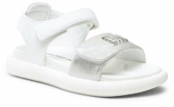 Calvin Klein Jeans Sandale Calvin Klein Jeans Velcro Sandal V3A2-80496-1598 S Silver/White X059