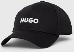 Hugo pamut baseball sapka fekete, nyomott mintás - fekete Univerzális méret - answear - 11 990 Ft