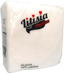  Litisia салфетки, Бели, 60 броя