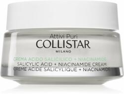 Collistar Attivi Puri Salicylic Acid + Niacinamide crema calmanta cu acid salicilic 50 ml