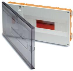 Famatel ELOSZTÓ szekrény 4+14M gipszkartonhoz átlátszó ajtóval (3312-FT)