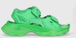 adidas by Stella McCartney sandale aSMC Hika femei, culoarea verde, cu platforma PPYX-OBD27G_77X