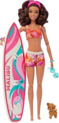 Mattel Barbie - Szörfös Barbie szörfdeszkával játékszett (HPL69) (HPL69)