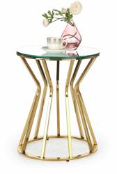 Halmar AFINA S, dohányzóasztal, tükör / arany