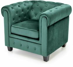 Halmar ERIKSEN fotel sötétzöld / fekete