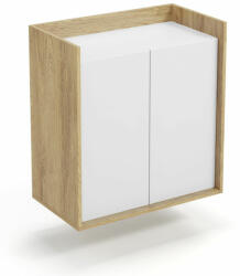 Halmar MOBIUS szekrény 2D szín: hikora tölgy/fehér - sprintbutor