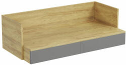 Halmar MOBIUS irodai asztal 2S szín: hikora tölgy/szürke - sprintbutor
