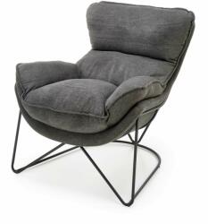 Halmar VOLKER fotel sötétszürke/fekete