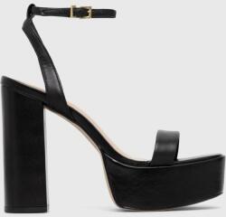 ALDO sandale de piele Matylda culoarea negru, 13542992. Matylda PPYX-OBD4KE_99X