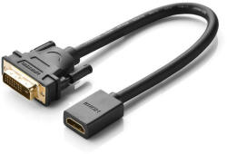 UGREEN 20118 DVI-HDMI adapter, 15 cm (fekete) (20118) - mi-one