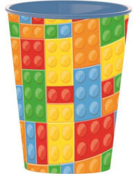 Stor Bricks, Lego mintázatú pohár, műanyag 260 ml (STF08907)