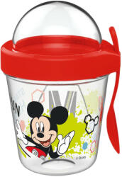  Disney Mickey pohár snack tartó fedéllel és kanállal 350 ml (NVT831133) - kidsfashion