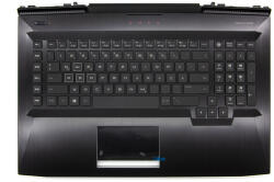 HP Omen 17T-AN0, 17-AN1, gyári új német háttér-világításos fekete-fehér billentyűzet modul touchpaddal (150W, kis Center-Pin nyílás) (L14993-041)