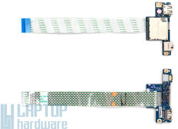 Lenovo IdeaPad G50-30, G50-70, Z50-75 gyári új USB/audio/kártyaolvasó panel kábellel (90005943)