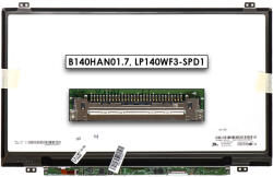 AU Optronics Gyári új matt 14.0' Full HD (1920x1080) IPS eDP LED Slim kijelző (320, 4mm széles) (csatlakozó: 30 pin - jobb)