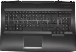HP Omen 17T-AN100, 17-AN1 gyári új fekete-fehér svájci háttér-világításos billentyűzet modul touchpaddal (230W, nagy Center-Pin DC nyílás) (L14992-BG1)