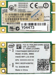 Intel WiFi Link 5100 Mini PCI-e gyári új WiFi kártya (512AN_MMW)