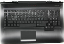 HP Omen 17T-AN100, 17-AN102X, AN-105TX, gyári új norvég fekete-fehér háttér-világításos billentyűzet modul touchpaddal (150W, kis Center-Pin nyílás) (L14994-dh1)