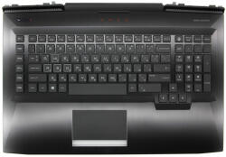 HP Omen 17T-AN100, 17-AN102X, AN-105TX, gyári új bolgár fekete-fehér háttér-világításos billentyűzet modul touchpaddal (150W, kis Center-Pin nyílás) (L14994-261)