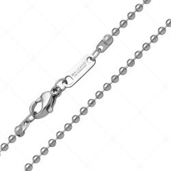  BALCANO - Ball Chain / Nemesacél bogyós nyaklánc magasfényű polírozással - 2mm / 70 cm