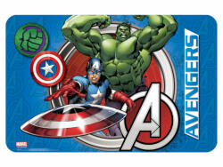 Bosszúállók tányéralátét 43x28 cm - Amerika Kapitány és Hulk