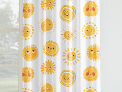 Goldea gyerek pamut függöny - mosolygós napocskák 160x150 cm