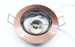 V-TAC 779 beépíthető billenthető kerek öntvény lámpatest GU10 foglalattal (bronz) (vt 779rd bil br gu10)