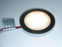 Maxilight IP65 parkettába süllyeszthető 12Voltos LED alu kerettel, melegfehér (ma paep 9led+test alu ww)