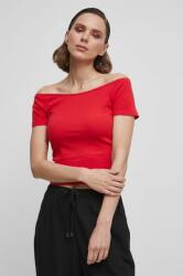Medicine t-shirt női, "cold shoulder" fazonú, piros - piros XS