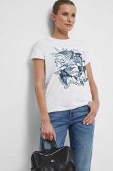 Medicine t-shirt női, fehér - fehér S - answear - 4 690 Ft
