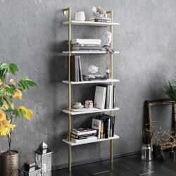 ASIR GROUP Библиотека PAULA 174x60 cм бяла/златиста (AS0640)