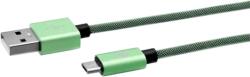 EGO Cablu EGO Date Micro Usb 3A 2m Verde (4901688100357)