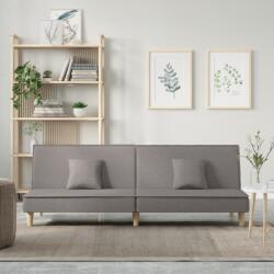 vidaXL Canapea extensibilă, gri taupe, material textil (351905) Canapea