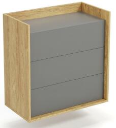 Halmar Шкаф BM-Komoda Mobius 3S, MDF, сив