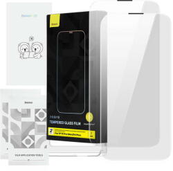 Baseus Tempered Glass Baseus Corning for iPhone 13 Pro Max/14 Plus with built-in dust filter (31536) - pcone