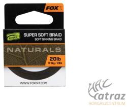 FOX Naturals Super Soft Sinking Braid Hooklength 20 méter 20 lb - Fox Süllyedő Lágy Előkezsinór (CAC826)