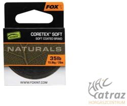 FOX Coretex Soft Naturals Soft Coated Braid 20 méter 35 lb - Fox Lágy Bevonatos Fonott Előkezsinór (CAC814)