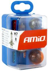 AMiO Set rezerva becuri si sigurante 8 buc H7 FAVLine Selection