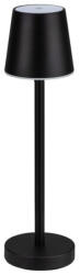 V-TAC Lampa de Masa LED Reincarcabila, Touch, Dimmabila, Corp Negru, Lumina Calda 3000K, IP20 (8730-L)