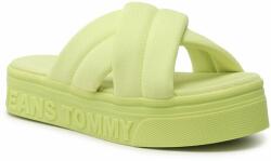 Tommy Jeans Şlapi Tommy Jeans Fltfrm Sandal EN0EN02116 Verde