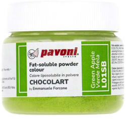 La Pavoni Colorant Alimentar Liposolubil Pudra, CHOCOLART Verde-Mar fara E171, 40 g (L01SB)