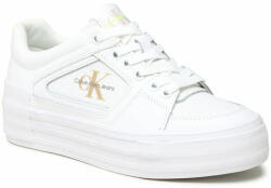 Calvin Klein Sneakers Calvin Klein Jeans Vulc Flatform Bold Fluo Contr YW0YW00904 White/Safety Yellow