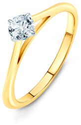 SAVICKI The Light eljegyzési gyűrű: kétszínű arany és gyémánt - savicki - 291 195 Ft